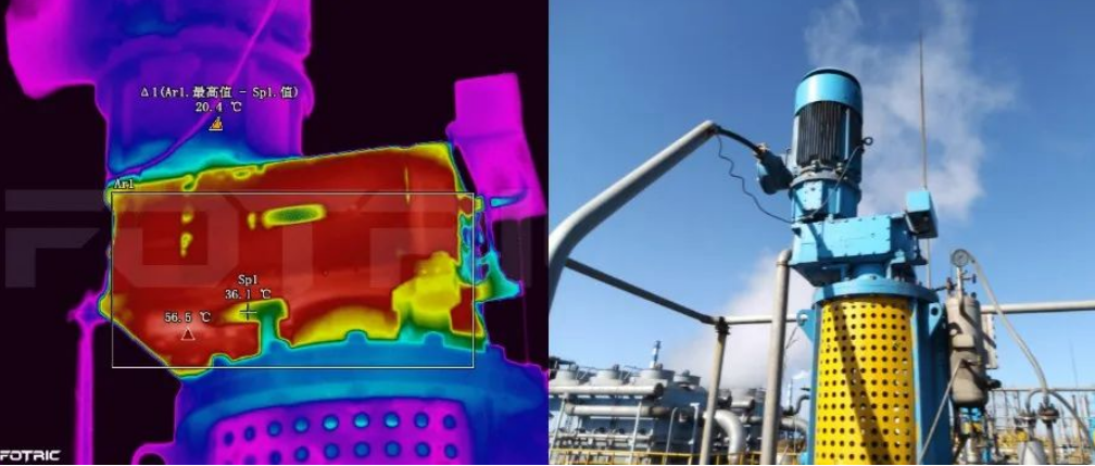 热像仪防爆云搅拌电机减速箱温度检测